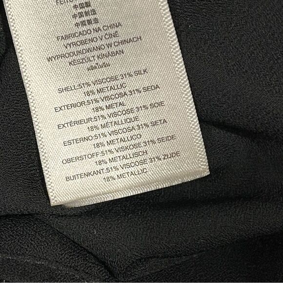 Michael by Michael Kors long sleeve Black Paisley Dress size Extra Small - Picture 10 of 14